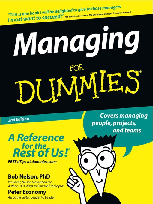 Title details for Managing For Dummies by Bob Nelson - Wait list